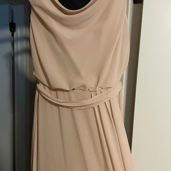Amsale Alyssa Dress in fawn color - Picture 2 of 7